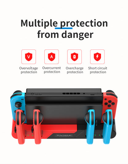 DOBE 6 In 1 Charging Dock TNS-0122 for Nintendo Switch