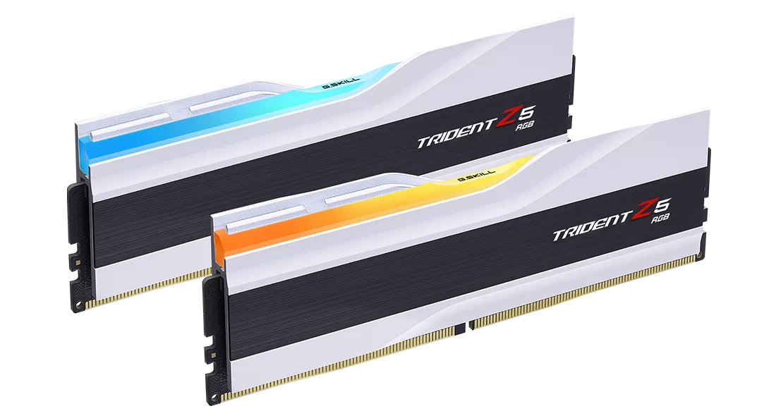 G.SKILL Trident Z5 RGB Series 64GB (2x32GB) DDR5 RAM 6000MT/s CL36 Memory Kit - White