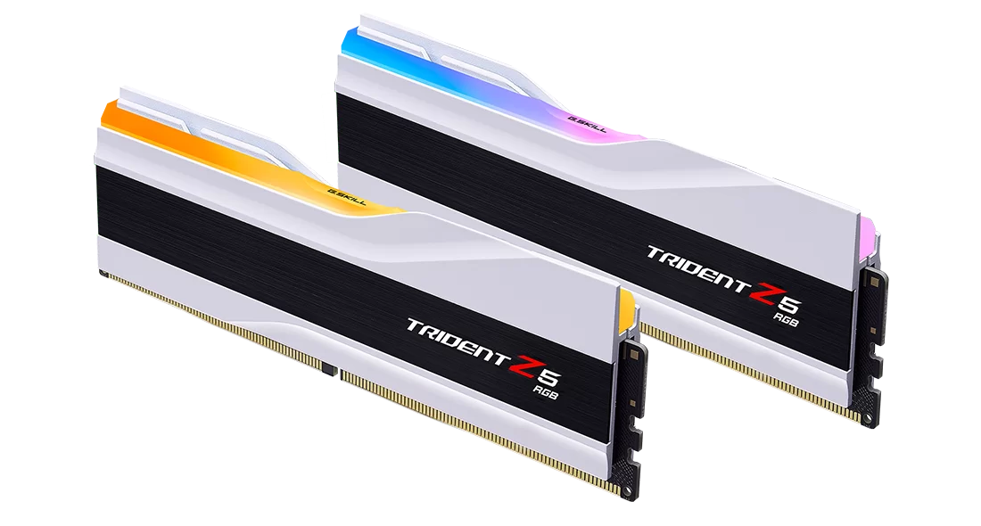 G.SKILL Trident Z5 RGB Series 64GB (2x32GB) DDR5 RAM 6000MT/s CL36 Memory Kit - White