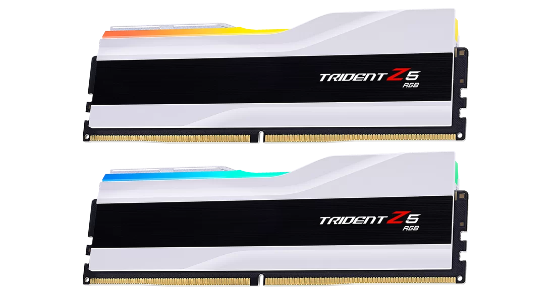 G.SKILL Trident Z5 RGB Series 64GB (2x32GB) DDR5 RAM 6000MT/s CL36 Memory Kit - White