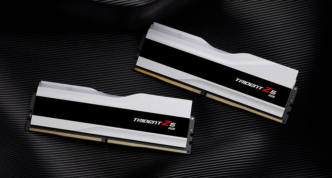 G.SKILL Trident Z5 RGB Series 64GB (2x32GB) DDR5 RAM 6000MT/s CL36 Memory Kit - White