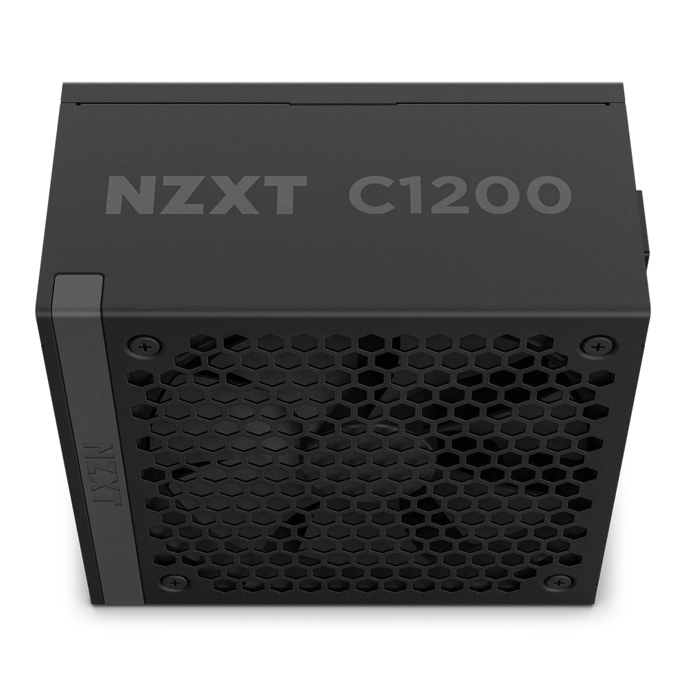 NZXT C1200, 1200W 80+ Gold Full Modular ATX (3.1) (PCIe 5.1) Gaming Power Supply w/ 135mm fluid dynamic bearing fan with Zero Fan Mode (Black)