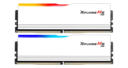 G.SKILL Ripjaws M5 RGB Series 32GB (2x16GB) DDR5 RAM 6000MT/s CL36 Memory Kit - White