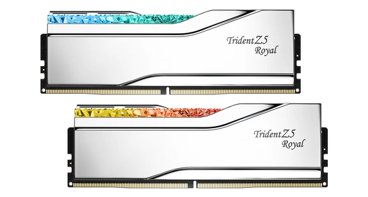 G.SKILL Trident Z5 Royal RGB Series 64GB (2x32GB) DDR5 RAM 6000MT/s CL28 Memory Kit - Silver