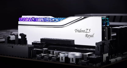 G.SKILL Trident Z5 Royal RGB Series 32GB (2x16GB) DDR5 RAM 6000MT/s CL28 Memory Kit - Silver