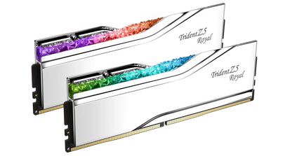 G.SKILL Trident Z5 Royal RGB Series 64GB (2x32GB) DDR5 RAM 6000MT/s CL28 Memory Kit - Silver