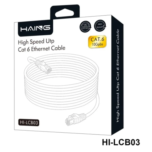 HAING HI-LCB03-10M Cat6 26 AWG 10/100/1000 1 Gbps Ethernet Cable 10M