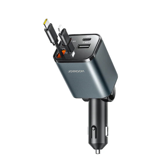 JOYROOM JR-CCL05 30W 4-in-1 Retractable Cable Car Charger