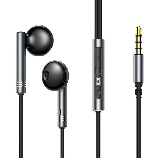 JOYROOM JR-EW06 Wired Series Half In-Ear Metal Wired Earbuds