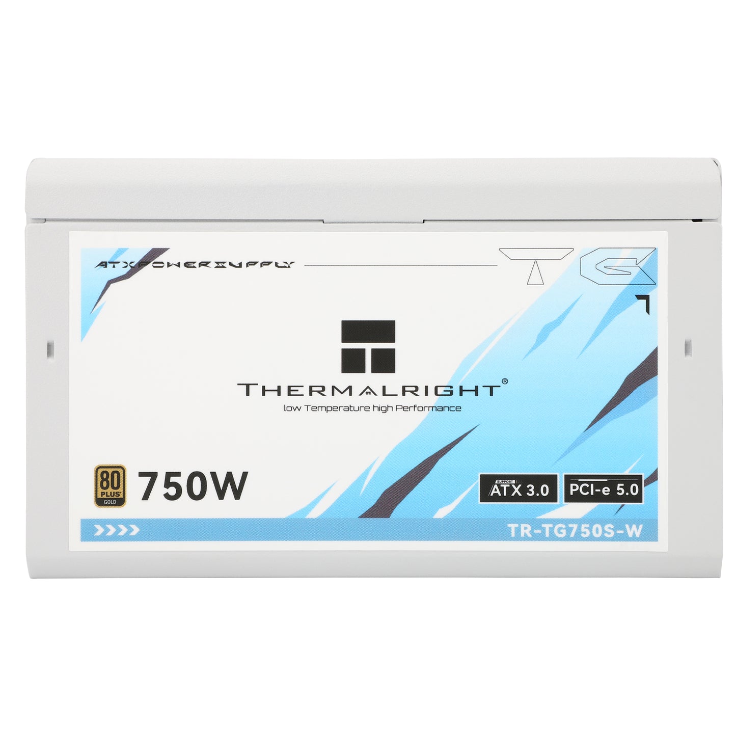 Thermalright (TG-750S-W) Gold 750W (ATX 3.0) PCIE 5.0 (12VHPWR) 80 Plus Gold Non Modular, Smart Fan - Power Supply (White)