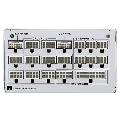 Thermalright (TP1350-W) Platinum 1350W (ATX 3.0) PCIE 5.0 (12VHPWR) 80 Plus Platinum Full Modular, Smart Fan - Power Supply (White)