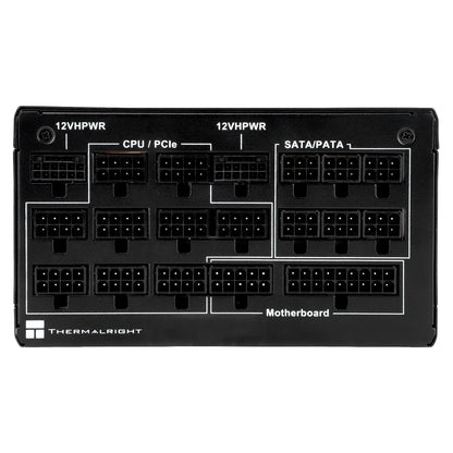 Thermalright (TG-1350) Gold 1350W (ATX 3.0) PCIE 5.0 (12VHPWR) 80 Plus Gold Full Modular, Smart Fan - Power Supply