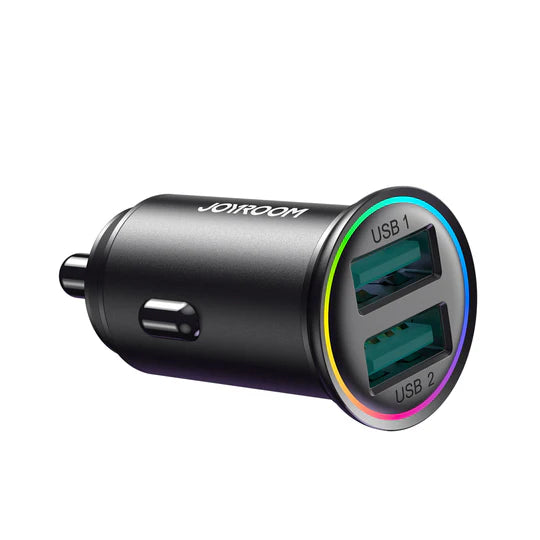 JOYROOM JR-CCN03 2USB 24W 2USB mini Metal Car Charger