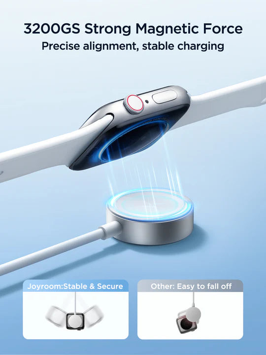 JOYROOM S-IW007 3-in-1 iP Watch Magnetic Charger+Dual Lightning cable (USB-A) 1.2m