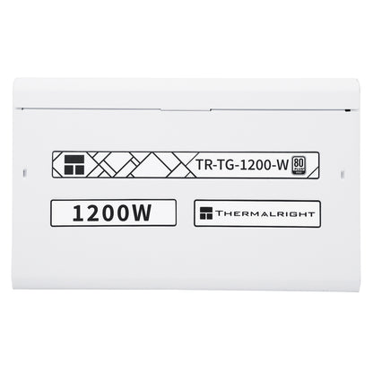 Thermalright (TG-1200-W) Gold 1200W (ATX 3.0) PCIE 5.0 (12VHPWR) 80 Plus Gold Full Modular, Smart Fan - Power Supply (White)