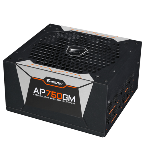 GIGABYTE AORUS P750 GOLD 750W 80+ Full Modular Power Supply w/ 135mm 2 Ball Bearing Smart Fan