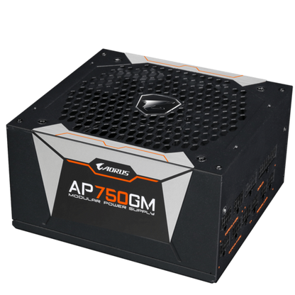 GIGABYTE AORUS P750 GOLD 750W 80+ Full Modular Power Supply w/ 135mm 2 Ball Bearing Smart Fan