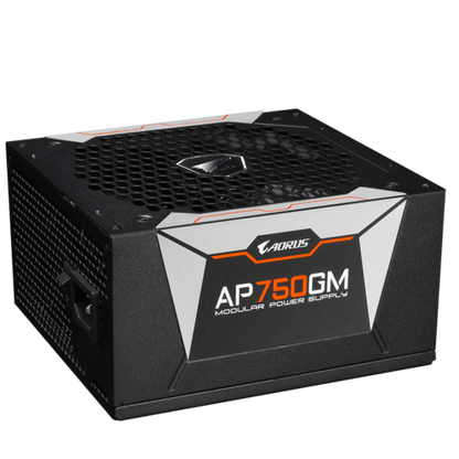 GIGABYTE AORUS P750 GOLD 750W 80+ Full Modular Power Supply w/ 135mm 2 Ball Bearing Smart Fan