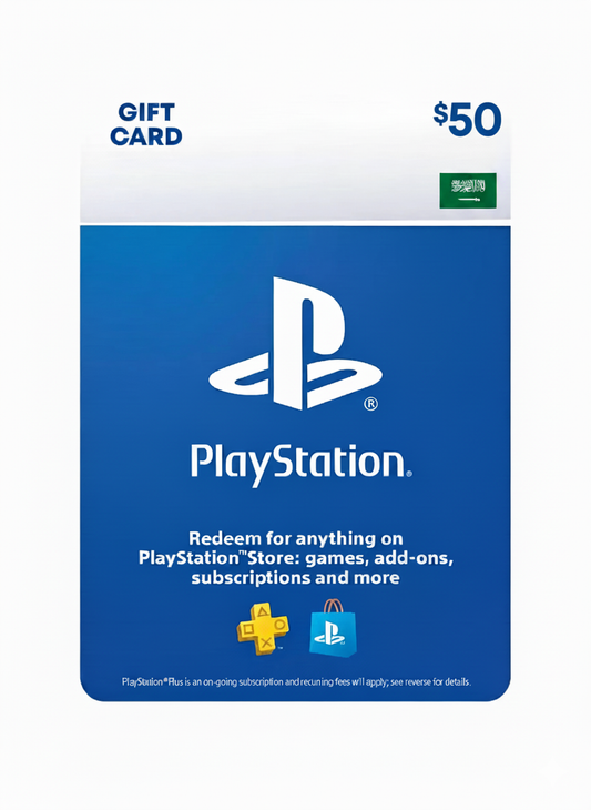 Playstation Store Gift Card 50 KSA