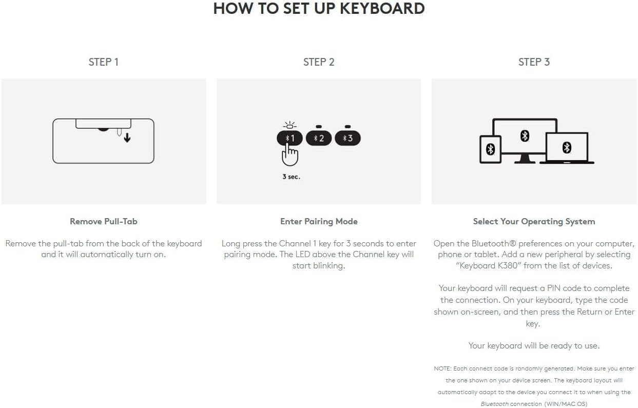 Logitech K380 Multi-Device Bluetooth Keyboard