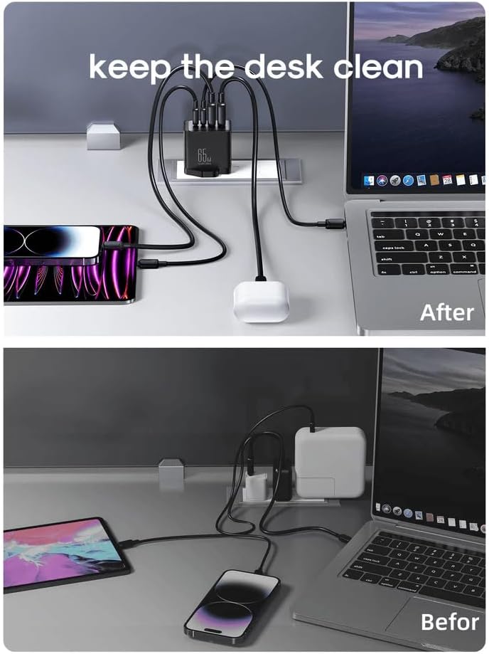 JOYROOM TCG02 GaN Ultra 67W 2C2A Fast Charger+100W C to C Cable 1.2m