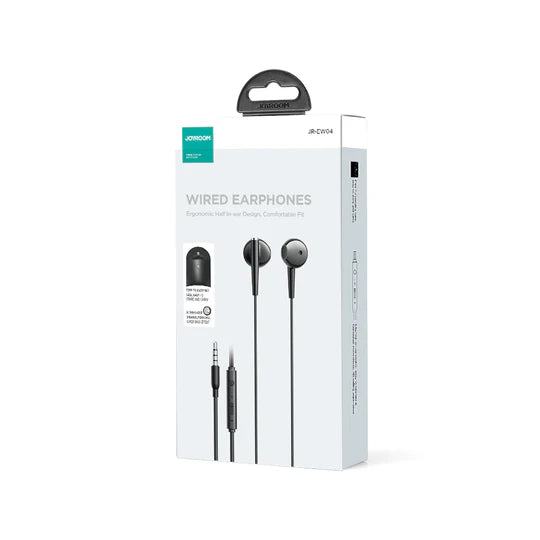 JOYROOM JR-EW04 Wired Series Half In-Ear Wired Earphones