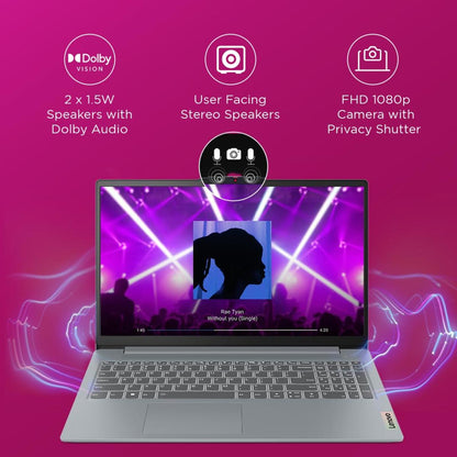 Laptop Lenovo IdeaPad Slim 3i, Intel Core i3-1315U 4.5GHz 8 Threads, 8GB LPDDR5, 256GB M.2 SSD PCIe 4.0, 15.6" FHD 250nits, Thin & Light Laptop