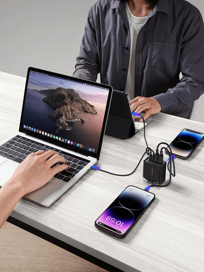 JOYROOM TCG02 GaN Ultra 67W 2C2A Fast Charger+100W C to C Cable 1.2m