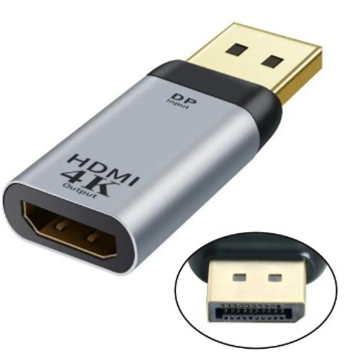 HAING HI-D100-DTH High Quality Display Port to HDMI Adapter