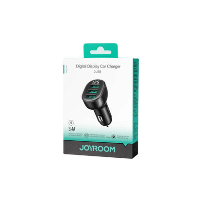 JOYROOM JR-CCD03 3.4A 3USB Digital Display Car Charger