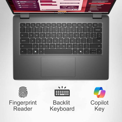 Dell Latitude 3450 14" Business Laptop, Intel 10 Core i5-1335U, 16GB DDR5 (Customized), 512GB NVMe, WiFi 6E + BT, HD Webcam, RJ-45 - Gray