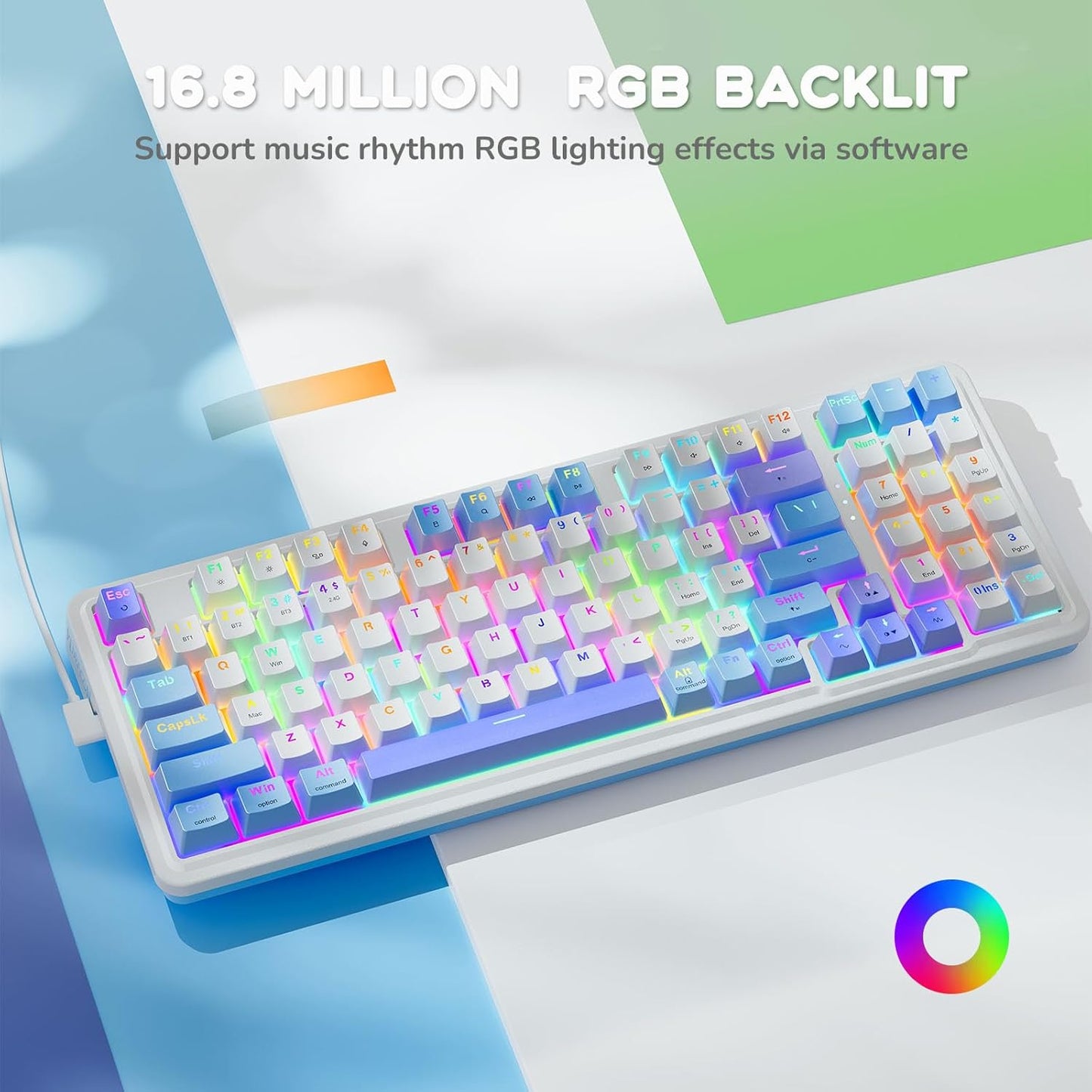 REDRAGON K664WBP-RGB-PRO Triple-Mode Gasket Mechanical Keyboard