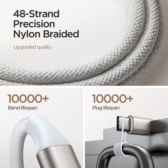 JOYROOM S-IW011 iP Watch Magnetic Charging Cable (USB-C) 1.2m-White