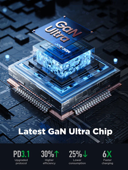 JR-TCG05 140W GaN 3C1A Fast Charger-Black+240W C to C Cable 1.2m-Black-US/UK/EU