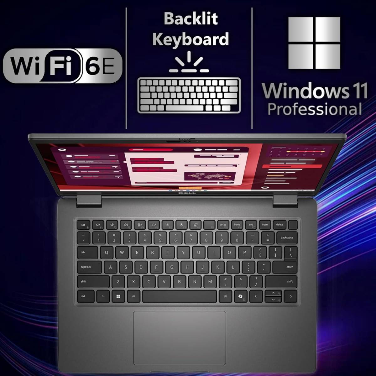 Dell Latitude 3450 14" Business Laptop, Intel 10 Core i5-1335U, 16GB DDR5 (Customized), 512GB NVMe, WiFi 6E + BT, HD Webcam, RJ-45 - Gray