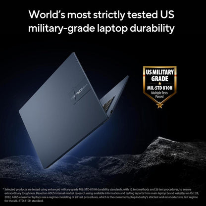 Laptop ASUS Vivobook 14, Intel Core i5-1334U 10-Cores Processor, 16GB DDR4 (Customized), 14" FHD IPS 250nits Display, Wi-Fi 6E, Bluetooth 5.3 - Cool Silver