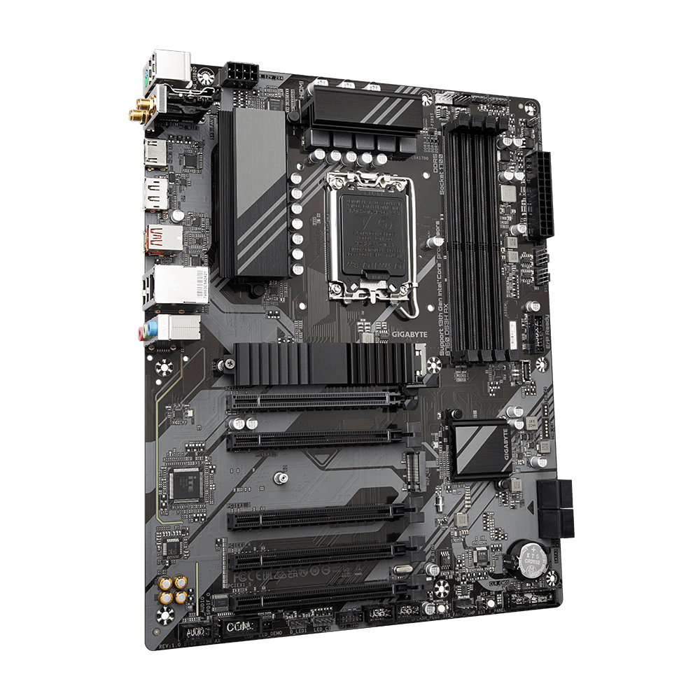 GIGABYTE B760 DS3H AX (WiFi 6E), Intel 13th 12th Series, LGA 1700/DDR4/PCIe 4.0/2xM.2 - ATX Gaming MotherBoard