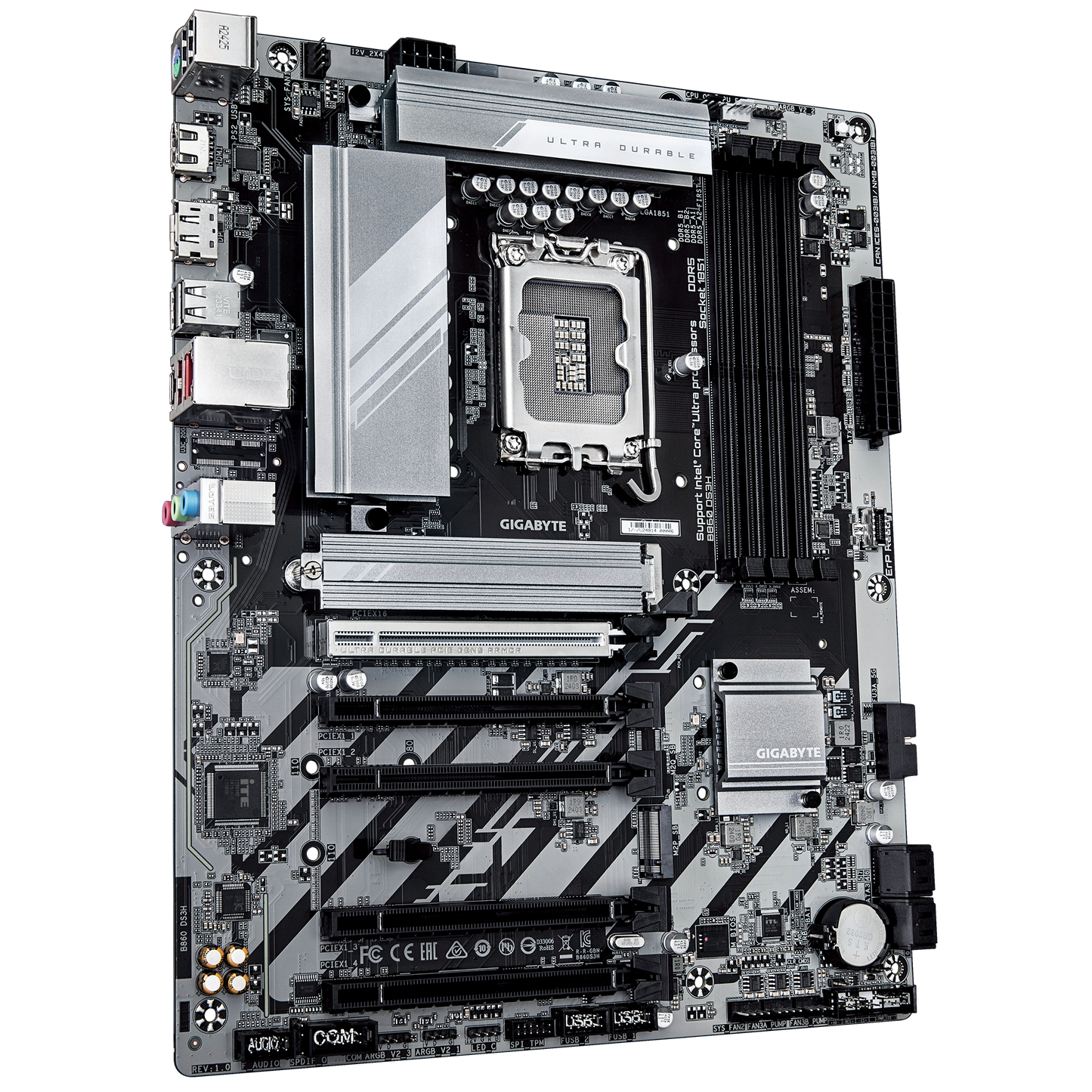 GIGABYTE B860 DS3H Intel Core Ultra (Series 2), LGA 1851/DDR5/PCIe 5.0/2xM.2 - ATX Gaming MotherBoard