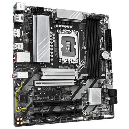 GIGABYTE B860M DS3H Intel Core Ultra (Series 2), LGA 1851/DDR5/PCIe 5.0/2xM.2 - mATX Gaming MotherBoard