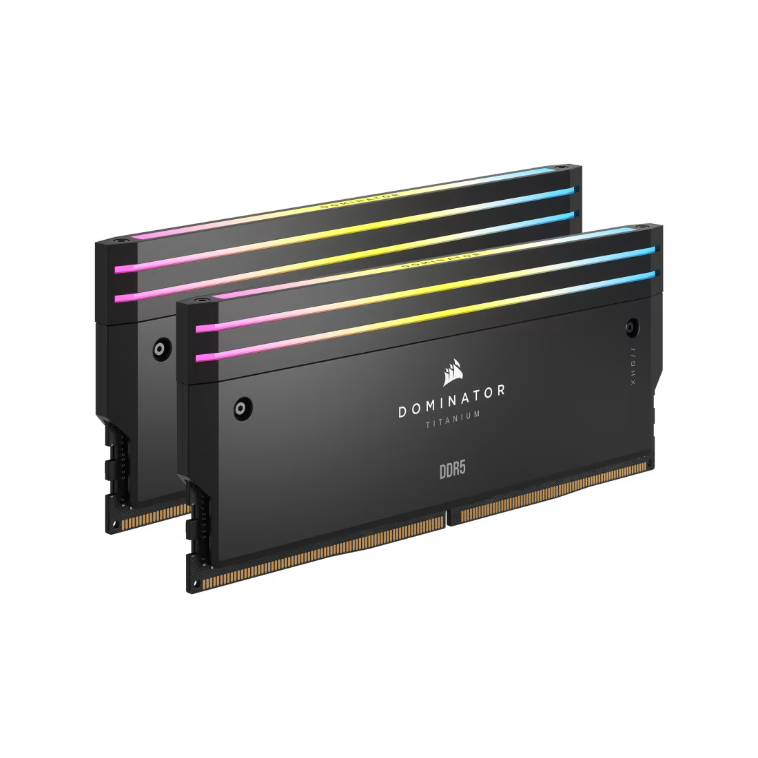 CORSAIR DOMINATOR TITANIUM RGB 32GB (2x16GB) DDR5 RAM 7200MT/s CL34 Memory Kit — Black