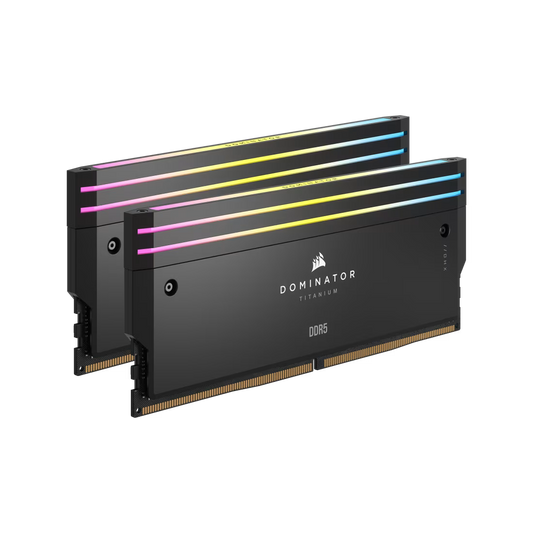 CORSAIR DOMINATOR TITANIUM RGB 32GB (2x16GB) DDR5 RAM 7200MT/s CL34 Memory Kit — Black