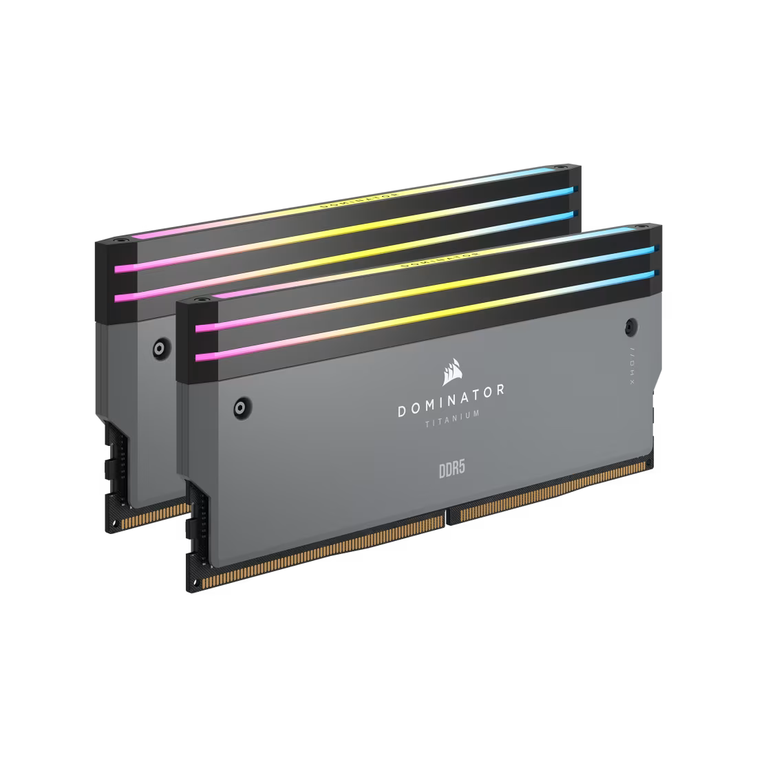 CORSAIR DOMINATOR TITANIUM RGB 64GB (2x32GB) DDR5 RAM 6000MT/s CL30 Memory Kit — Grey