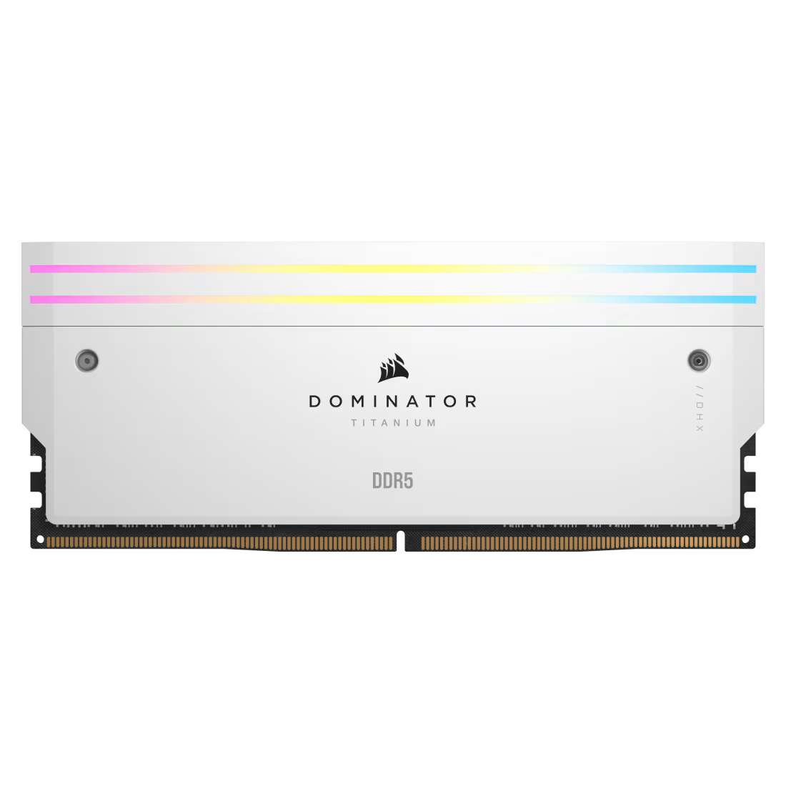 CORSAIR DOMINATOR TITANIUM RGB 48GB (2x24GB) DDR5 RAM 7200MT/s CL36 Memory Kit — White