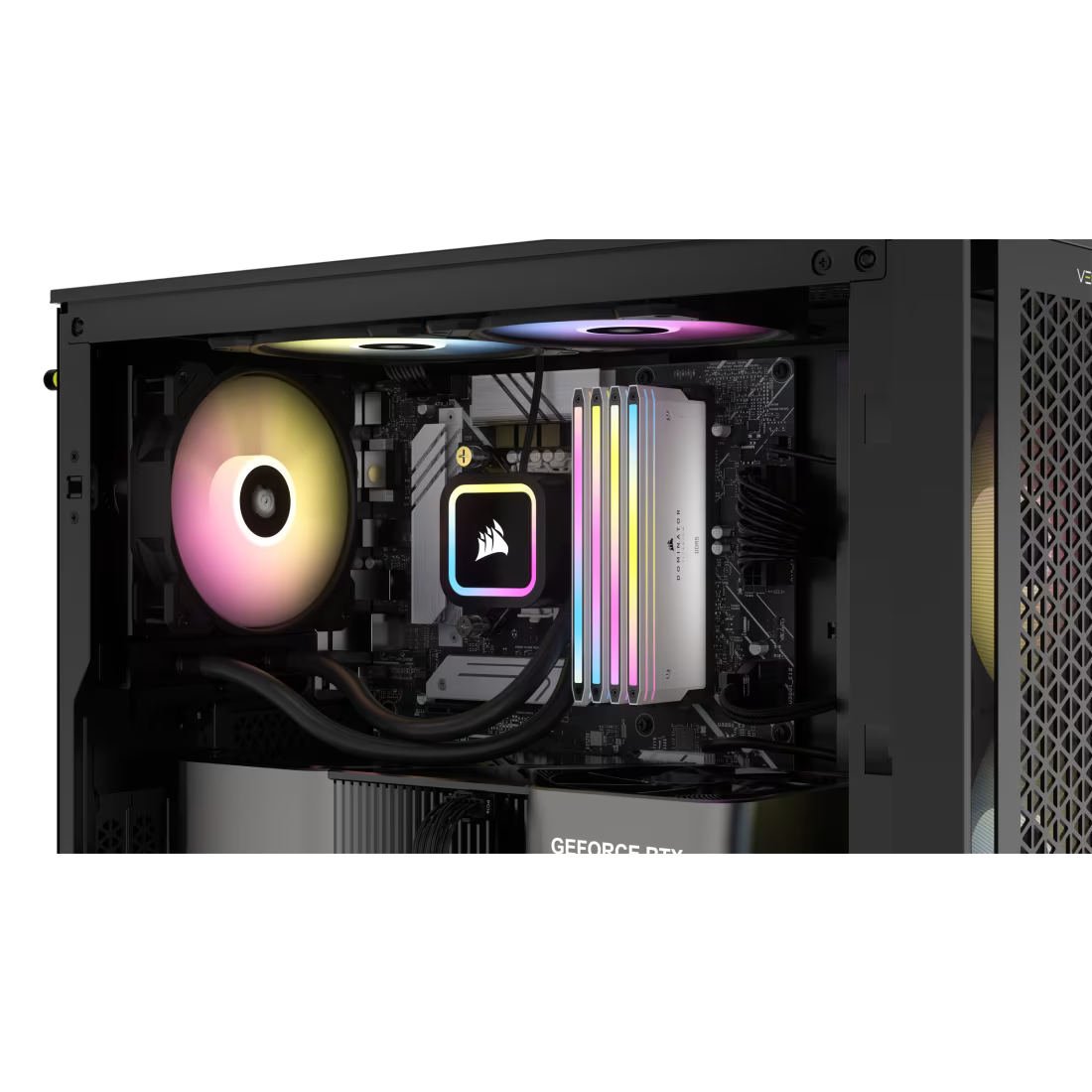 CORSAIR DOMINATOR TITANIUM RGB 48GB (2x24GB) DDR5 RAM 7200MT/s CL36 Memory Kit — White