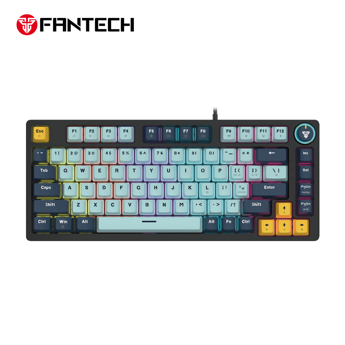 FANTECH ATOM81 MK875V2 Mechanical Gaming Keyboard MIZU SERIES SKY BLUE