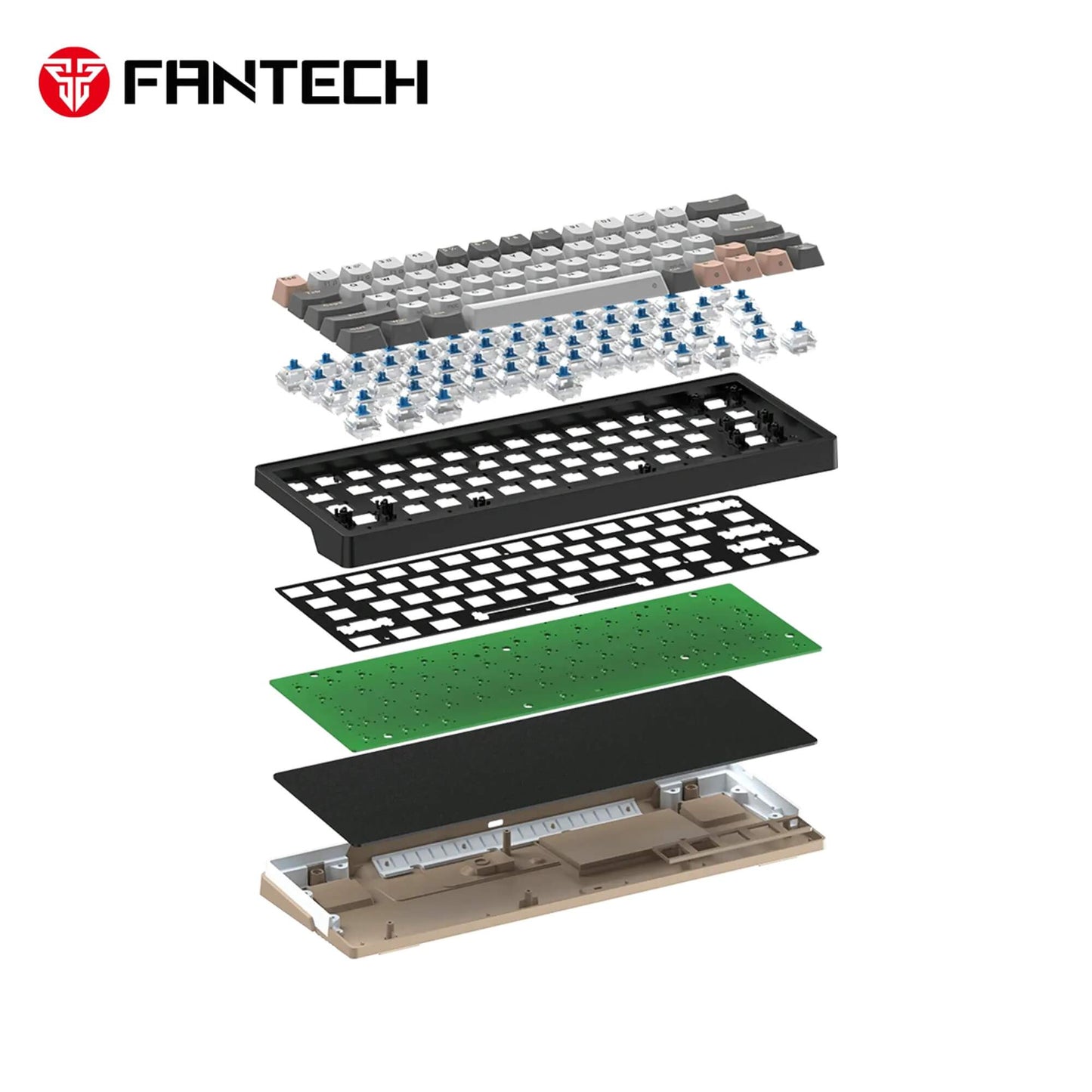 FANTECH ATOM PRO63 MK912 MECHANICAL GAMING KEYBOARD STELLAR EDITION MERCURY BLUE SWITCH