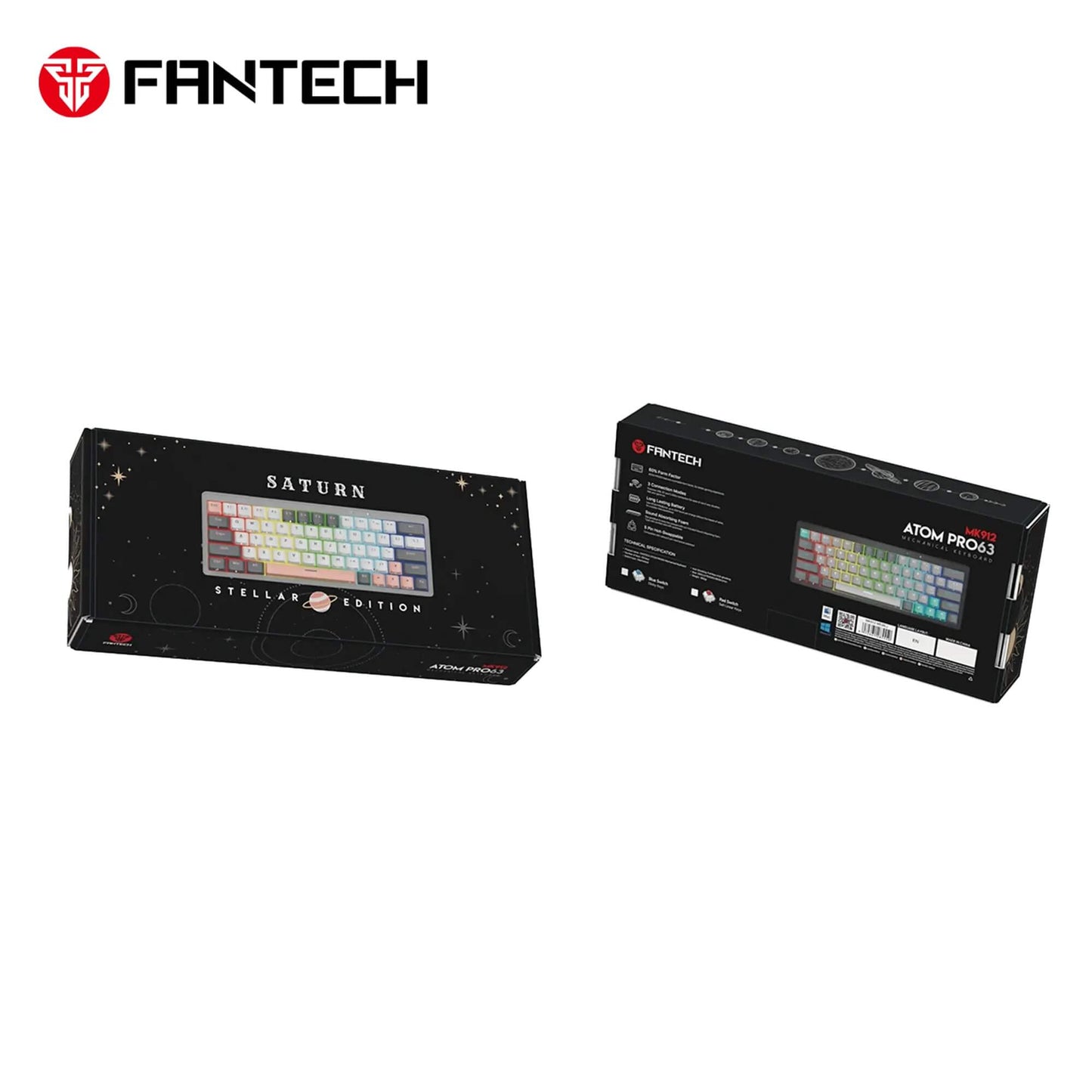 FANTECH ATOM PRO63 MK912 MECHANICAL GAMING KEYBOARD STELLAR EDITION MERCURY BLUE SWITCH