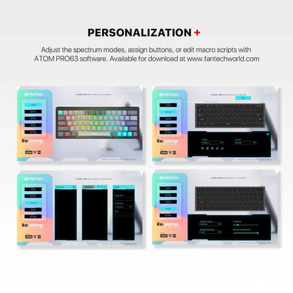 FANTECH ATOM PRO63 MK912 MECHANICAL GAMING KEYBOARD STELLAR EDITION MERCURY BLUE SWITCH