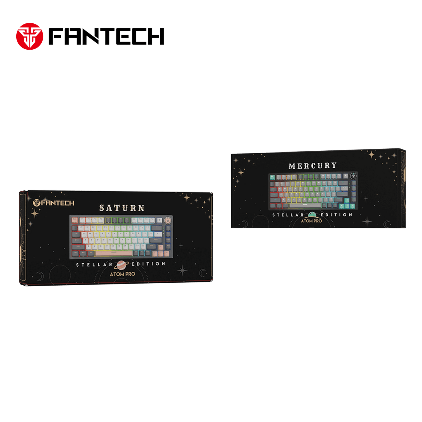 FANTECH ATOM PRO83 MK913 WIRELESS MECHANICAL GAMING KEYBOARD STELLAR EDITION SATURN RED SWITCH