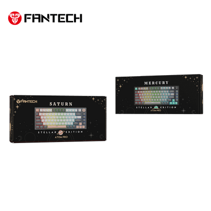 FANTECH ATOM PRO83 MK913 WIRELESS MECHANICAL GAMING KEYBOARD STELLAR EDITION SATURN BLUE SWITCH